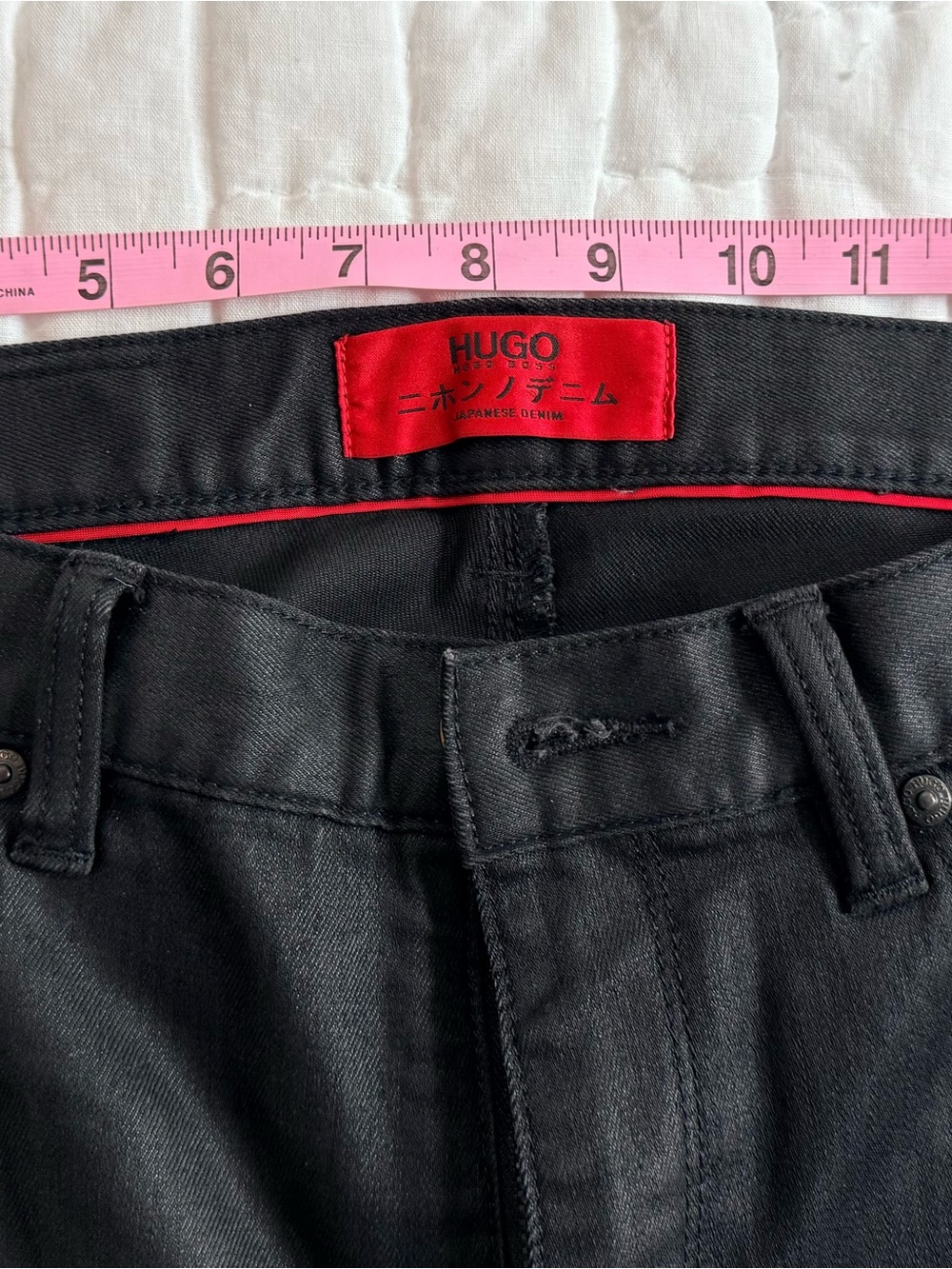 Hugo Boss Men's Black Jeans with Red Label - Picture 4 of 9